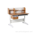 Ergonomic Wooden Desk Shelf Drawers Student Study Table